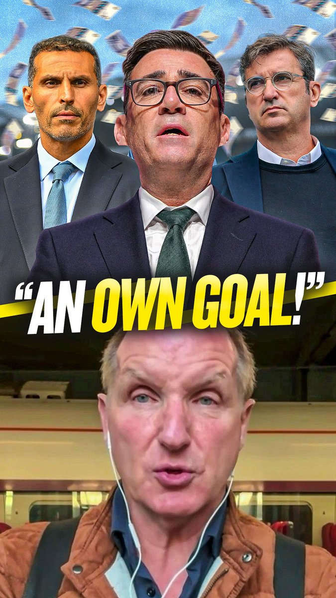 ❌ "It's an own goal." 😡 "We want to get back to watching the football." Henry Winter joins Alan Brazil and Gabby Agbonlahor to discuss Andy Burnham's recent comments on Manchester City.