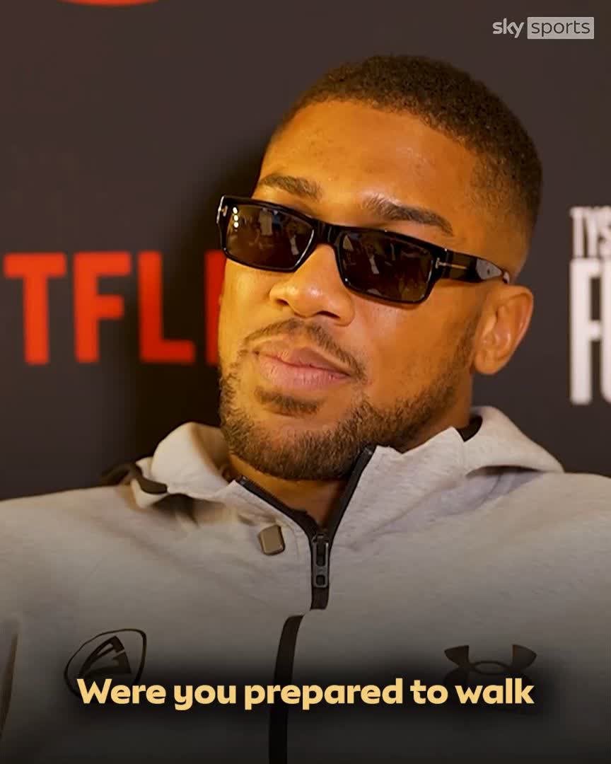 Was Anthony Joshua prepared to walk away from a fight with Tyson Fury if a UK venue couldn't be agreed? 💭