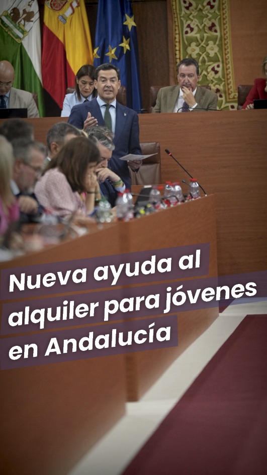 🔴 #Andalucía pone en marcha una nueva ayuda al alquiler: 250€ al mes durante un máximo de 24 meses para jóvenes menores de 35 años. Más ayudas y menos impuestos. Seguimos aportando soluciones en política de vivienda.