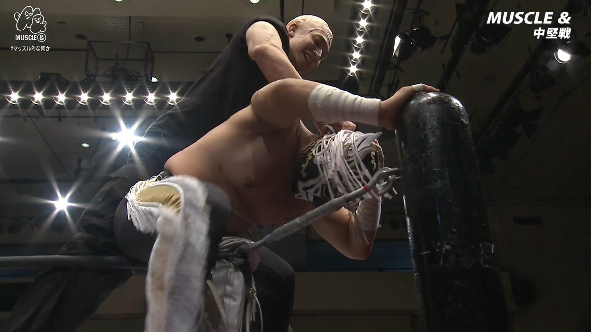 this bald fuck was trying to unmask El Desperado 👎
