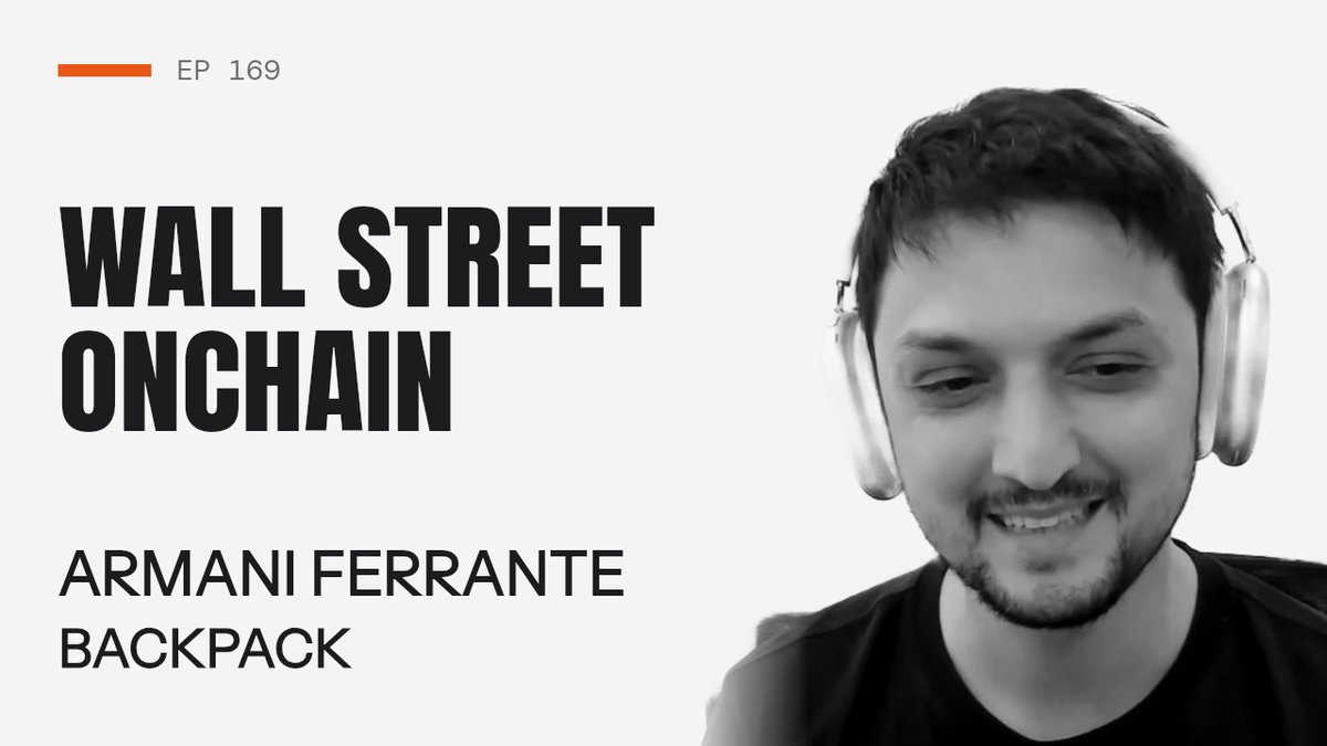 Dropping a podcast with Armani Ferrante, Founder and CEO of Backpack 🎒, on tokenized stocks and the future of global capital markets. Tokenizing a stock is only one piece. The bigger opportunity is connecting it to the liquidity and price discovery that already exist in public markets. Armani explains why redeemability matters, why Backpack chose the licensed path, and how the team is trying to build one global liquidity layer. We also get into Backpack's own BP token, a potential IPO, and the equity-conversion option Armani describes for contributing token holders. In this conversation we discuss - The different types of tokenized stocks - How redeemability connects Solana with traditional stock markets - Licensing and one global order book - Hyperliquid, Kraken, and regulated derivatives - Competing with the largest exchanges - The BP token, growth milestones, and optional equity conversion Timestamps 00:00 Highlights 01:26 Armani Ferrante and Backpack 03:18 Why tokenized equities matter 13:05 The different models for tokenized stocks 19:33 Backpack's approach to tokenized stocks 28:58 Backpack's place in the market 31:47 Why Backpack chose the licensed path 35:25 One global liquidity layer 40:00 Hyperliquid, Kraken and derivatives 49:29 Competing with the incumbents 53:47 Why a token launch is a starting point 1:00:04 Backpack's three allocation buckets 1:02:31 The treasury lockup and a potential IPO 1:07:07 The option to convert BP tokens into equity Enjoy.