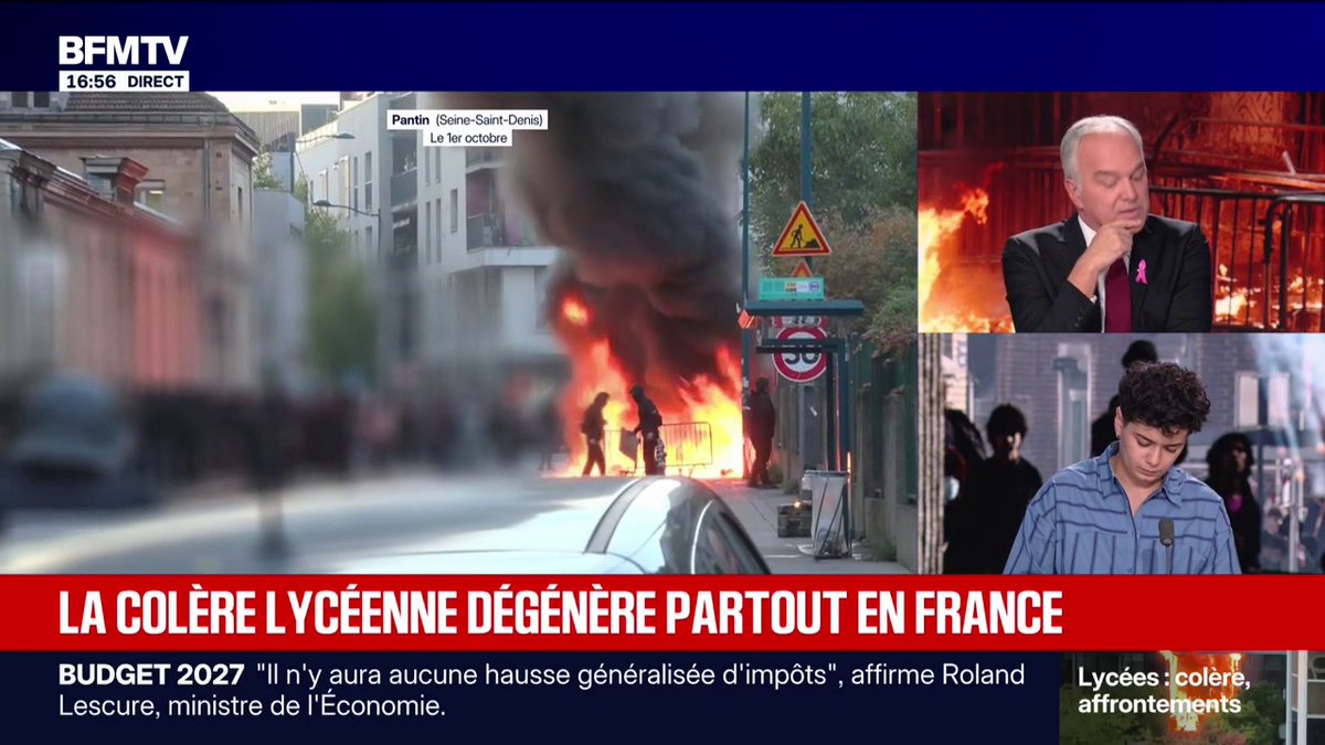 Blocage des lycées: "La colère est réelle", estime Sabrine Kharbach, porte-parole de l'Union étudiante