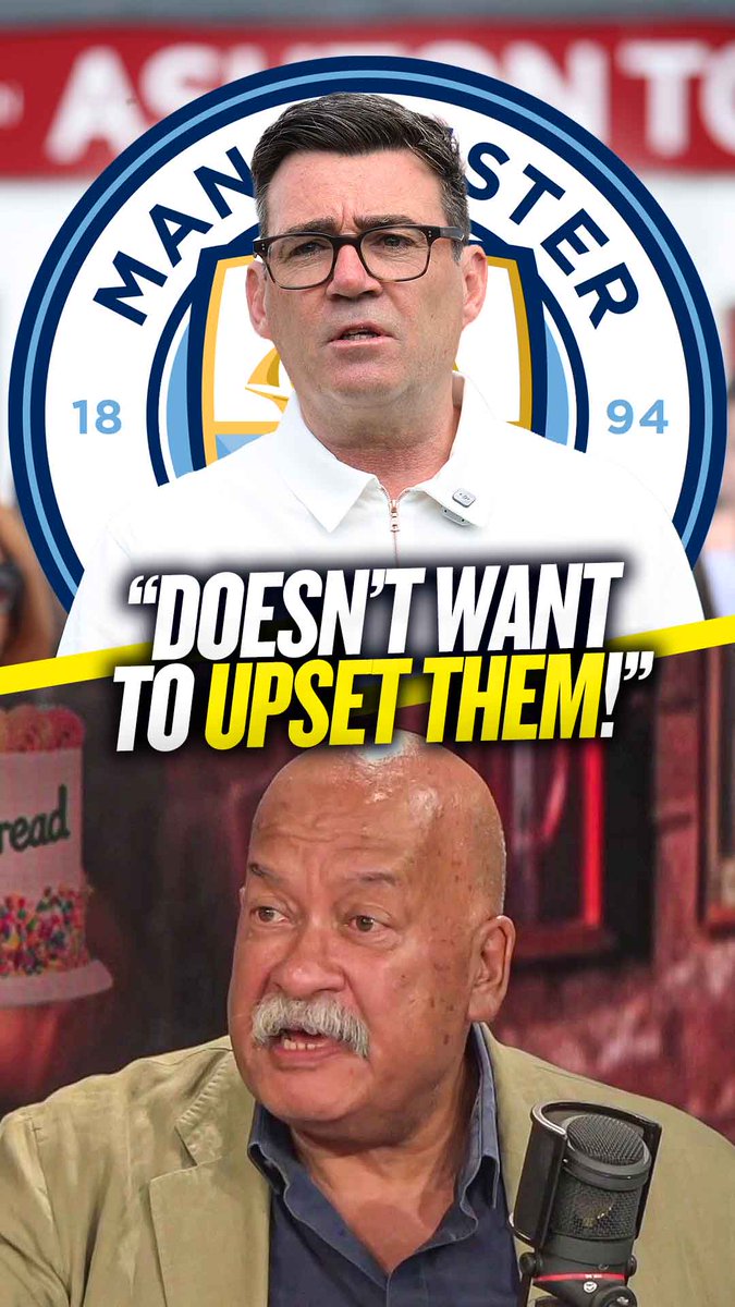 😬 "Burnham's thinking 'This is a club of important significance in the Middle East, an important ally!'" John Pienaar explains the political issues around #MCFC's situation and Andy Burnham's response to it! 🗣️