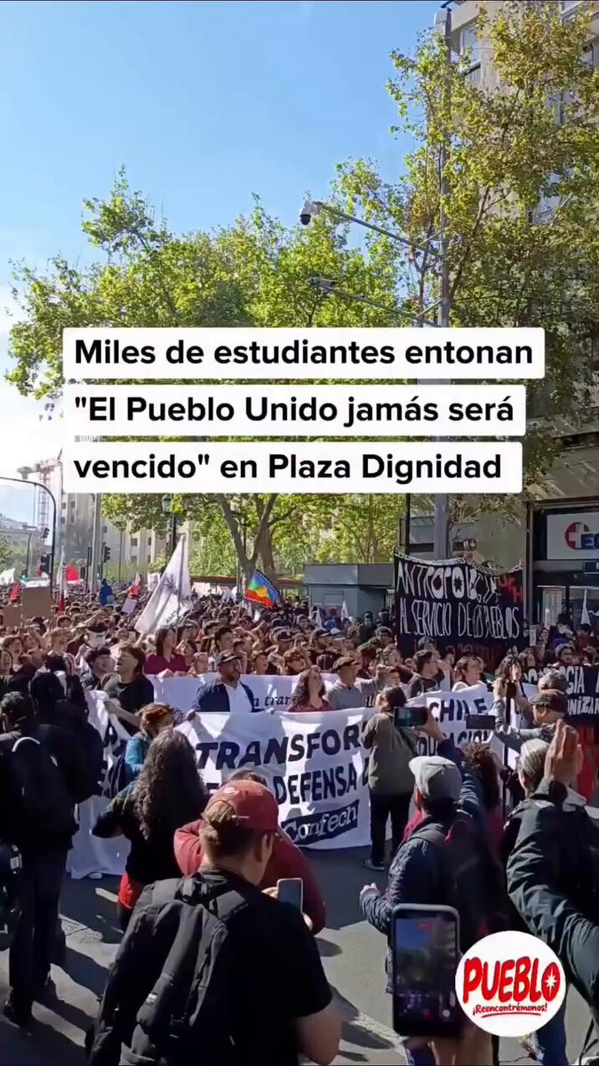 Miles de estudiantes cantan “El pueblo unido jamás será vencido” #ParoNacional