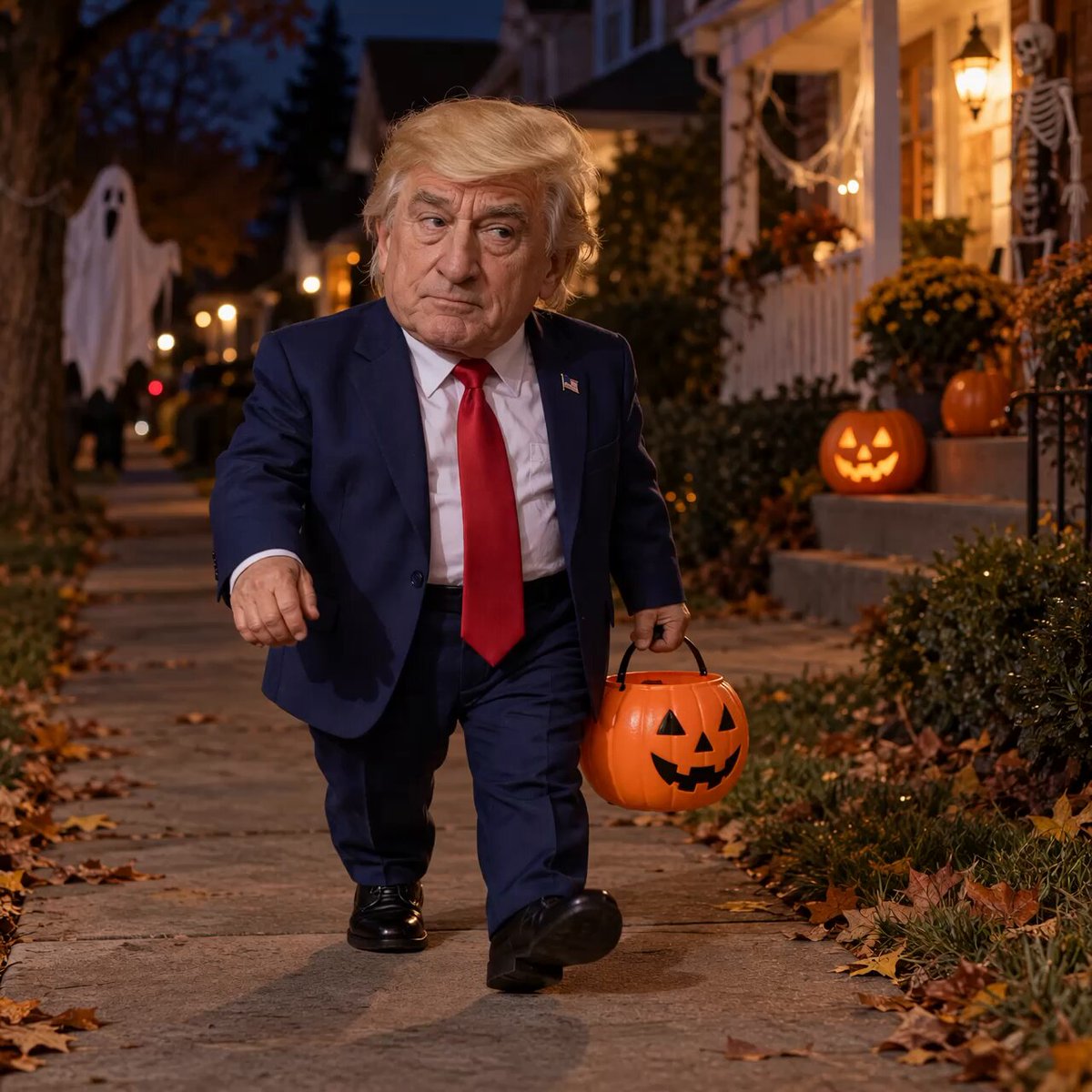 Robert De Niro has spent years acting like Trump keeps him up at night, and now he’s out here dressing like him for Halloween. At this point, just admit the man lives rent-free in your head.