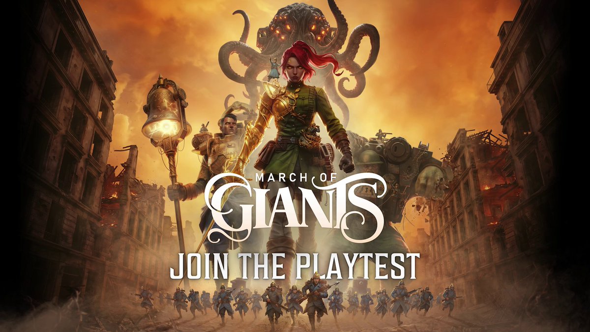 We are gearing up for war! ⚔️ Check out our brand-new gameplay trailer for a fresh look at March of Giants. 📅 Join us on October 7 for an exclusive look at the game and what's coming next.