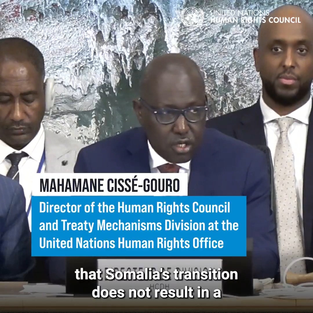 #Somalia's progress in state-building must not result in human rights protection gaps, UN Human Rights told the United Nations Human Rights Council during its 63rd session in Geneva. The UN Transitional Assistance Mission in Somalia (United NationsTMIS_) winds down by the end of October 2026. #HRC63