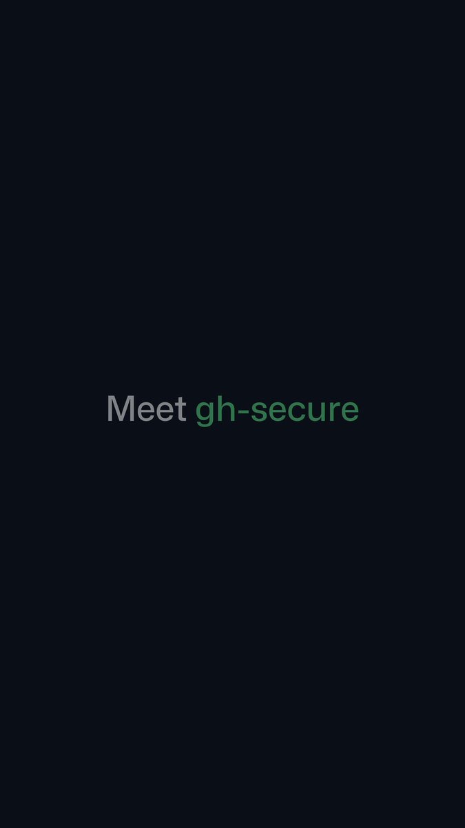 Just one command can help you stop leaking secrets into your public code. Give your repositories essential security hygiene with gh-secure from the GitHub Security Lab. ✅ Install and use it in the Copilot app, Copilot CLI, or GitHub CLI.