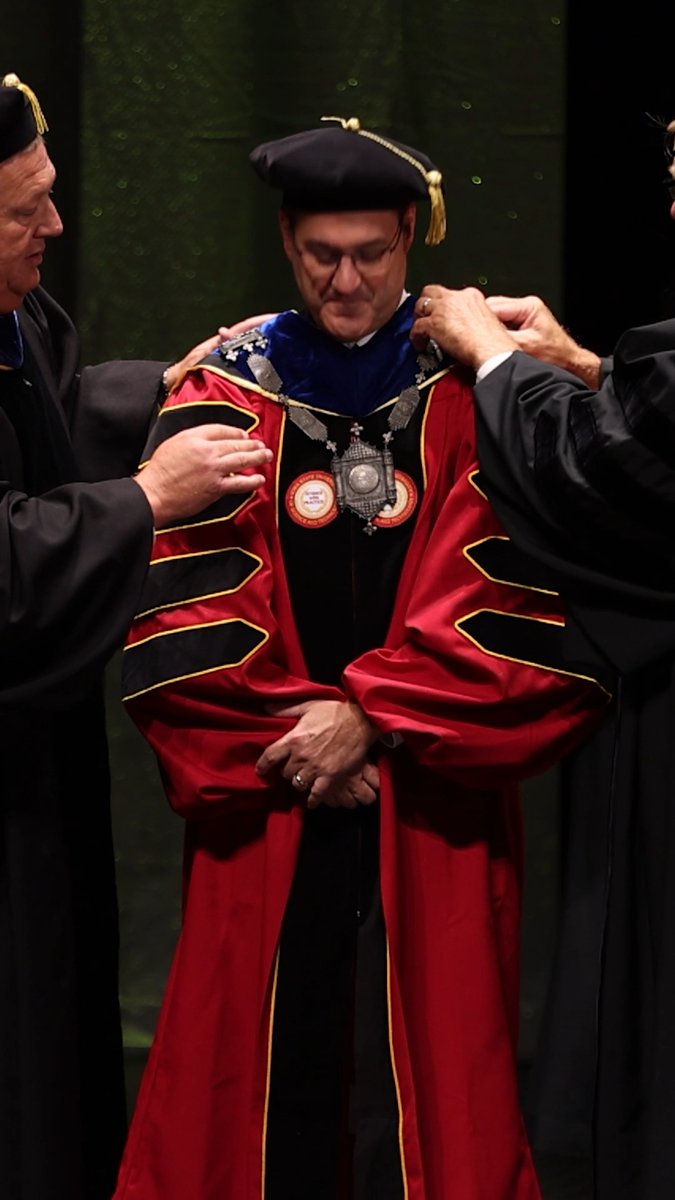 The seventeenth president of Iowa State University. Welcome home, President Cook.