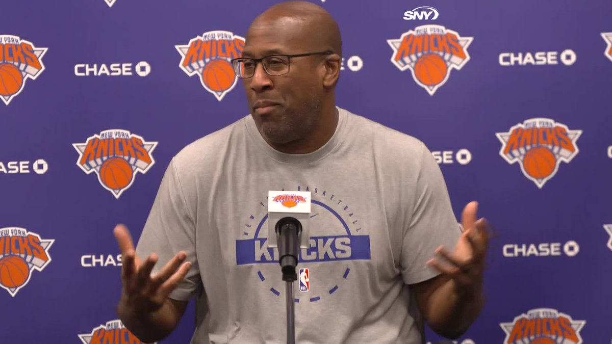 Mike Brown tells a story from over the summer about how he was riding his motorcycle and was recognized by a family of Knicks fans that followed him home