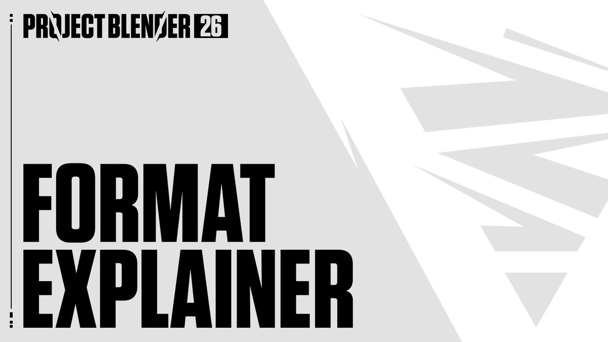 Project Blender steps in with a brand-new format! 🌪️ Here is our Format Explainer for this year: