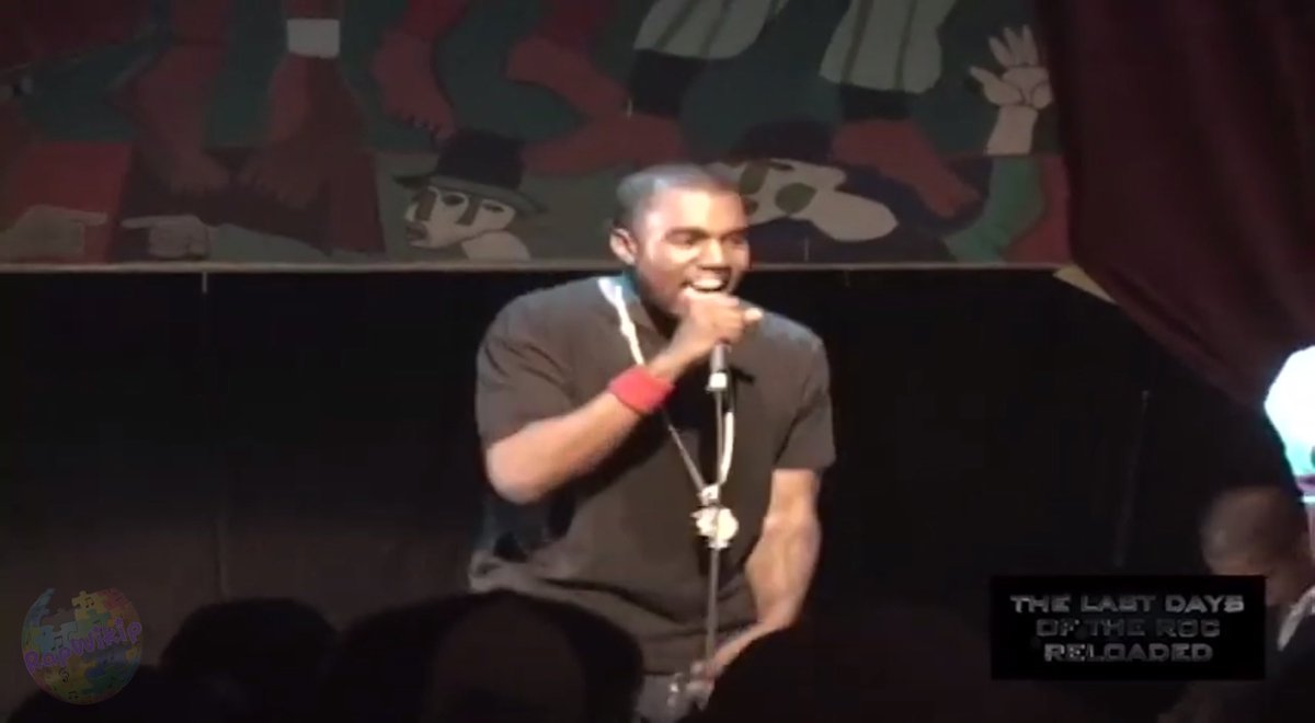Kanye West performing “Through The Wire” at his first sold-out show in NYC as a Roc-A-Fella artist, 23 years ago today 🔥 (2003)