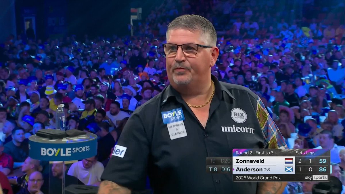 How unlucky is that for Gary Anderson? 😳