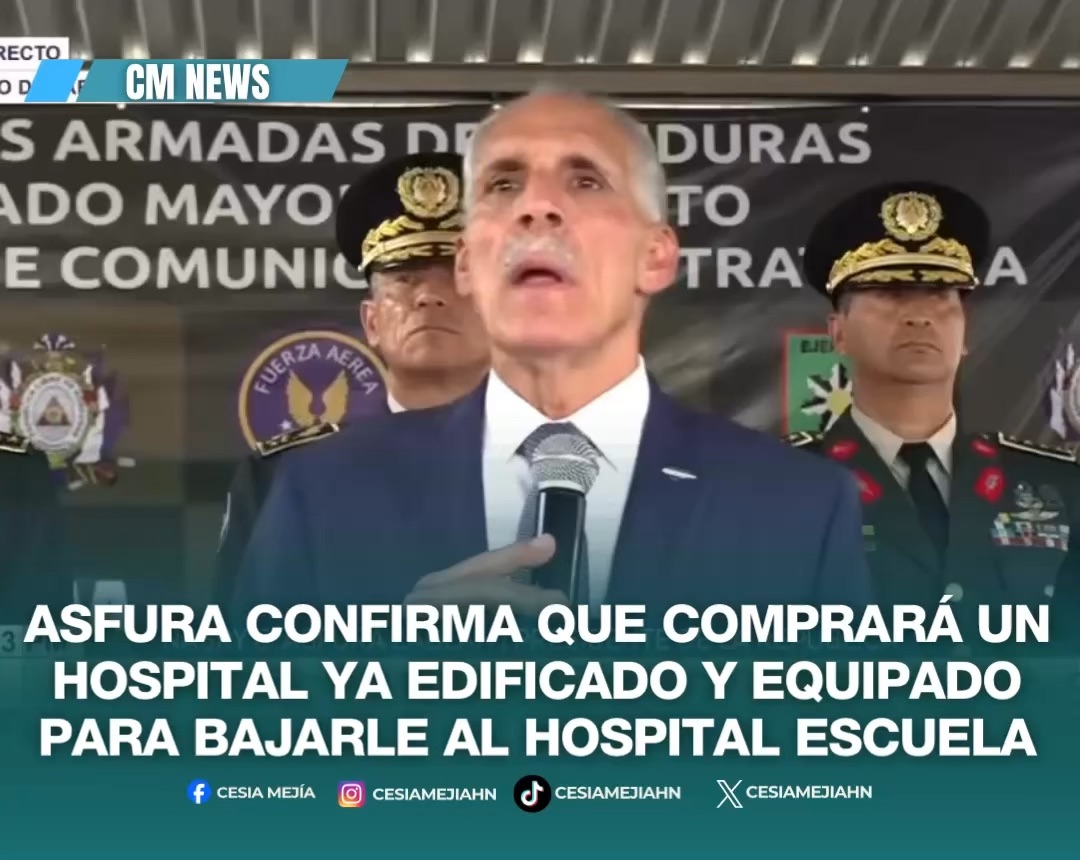 ➪El presidente y ministro de Salud, Nasry Asfura, anuncia que su gobierno comprará un hospital ya edificado y equipado con el fin de “quitarle” el gran trabajo y carga que tiene el Hospital Escuela en la capital. #honduras #lifestyle #noticias #cmnews