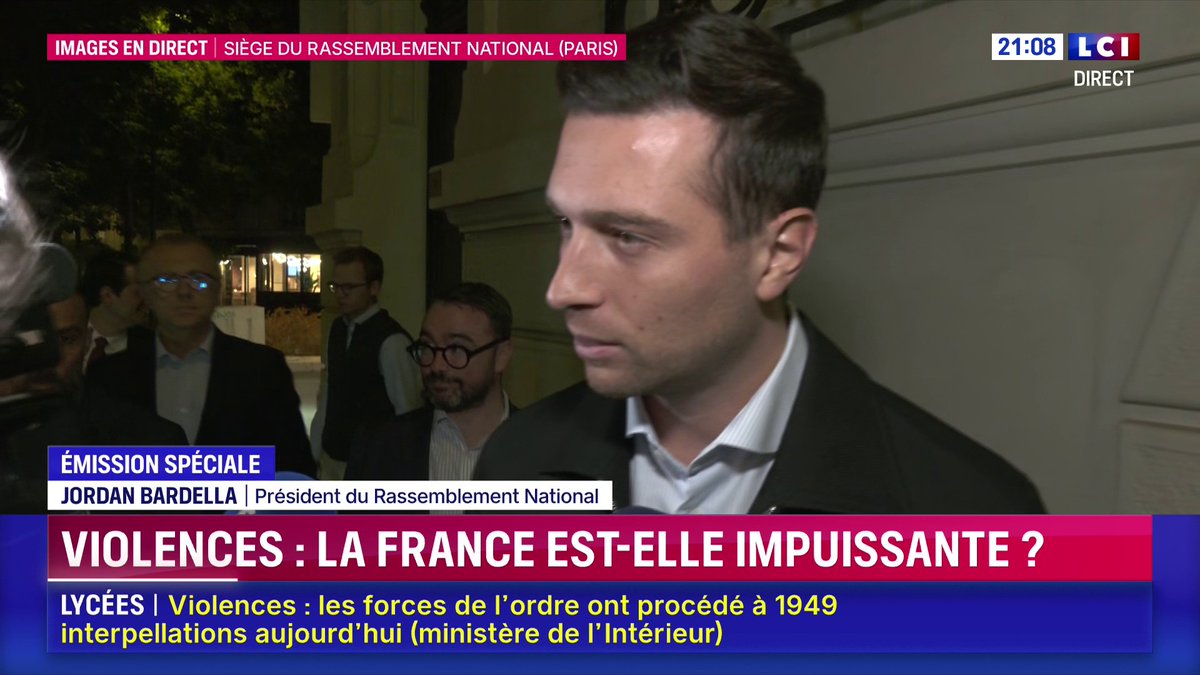 Écrits antisémites attribués à Jordan Bardella par Mediapart : 🔴🗣️ "Je suis consterné par la légèreté de cette enquête" : Jordan Bardella réagit sur LCI après le second article de Mediapart