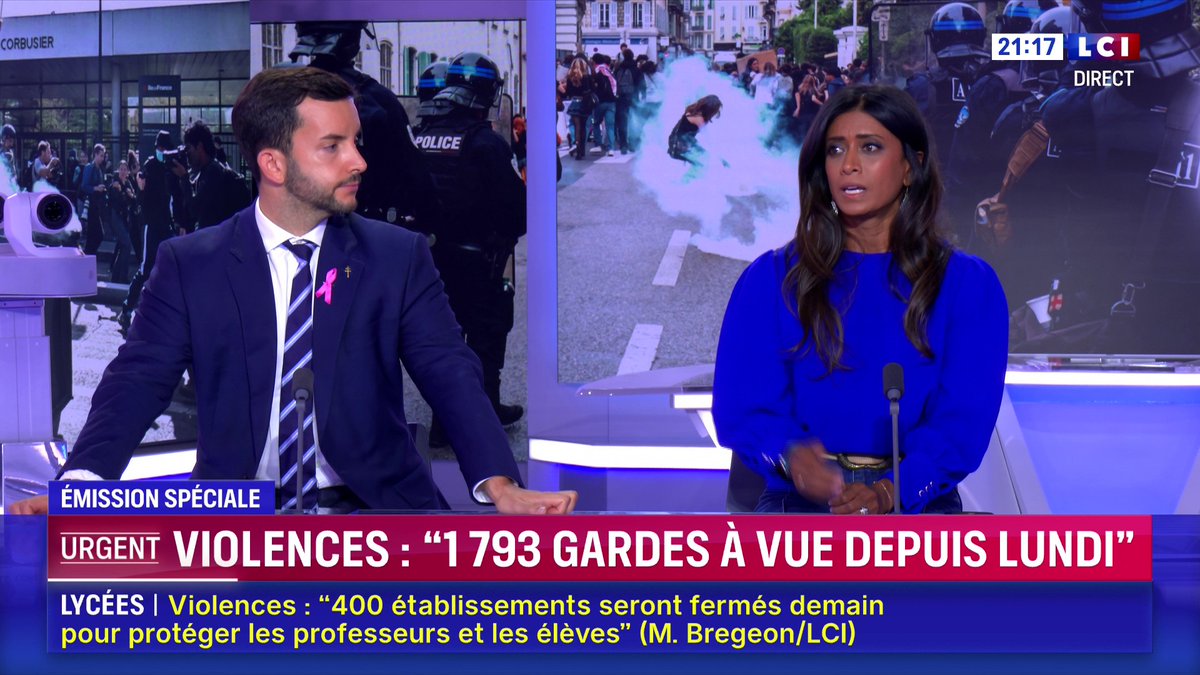 🔴 Dégradations dans les lycées 🗣️ "La responsabilité politique qui est la nôtre c’est d’appeler au calme pour que les vraies revendications, elles, puissent être entendues et répondues" affirme Prisca Thévenot, députée EPR, sur LCI