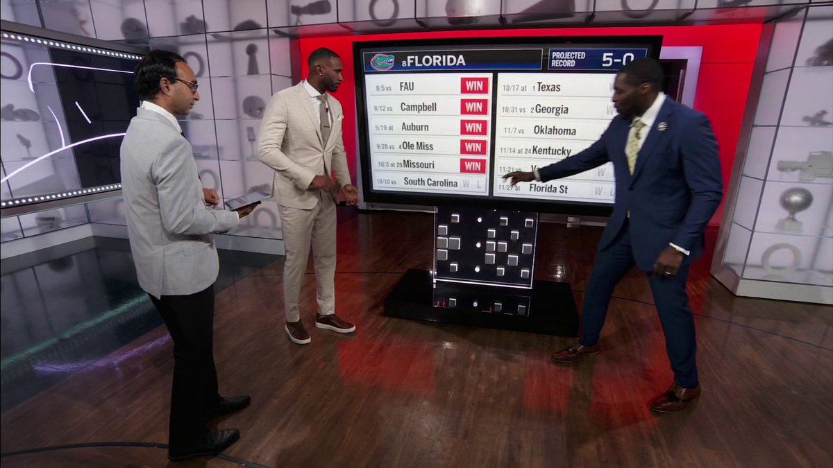 What’s the schedule looking like for Florida after their win against Ole Miss? EJ Manuel and Sam Acho give out their predictions for the Gators’ rest of the season 🥸