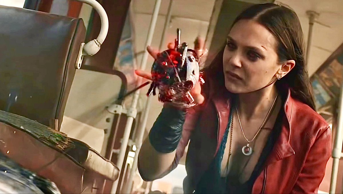 “That dead witch really did a number on you.” Ultron is still mad Wanda ripped his Vibranium heart out just like that 😭 #VisionQuest