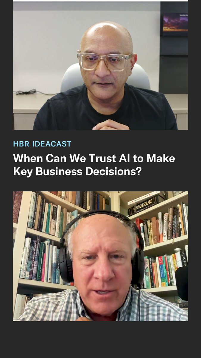 When can leaders trust AI enough to stop checking its work? Jeetu Patel, president and chief product officer at Cisco, says that depends on two things: how capable the technology actually is, and whether people’s confidence in it keeps pace. We’re not there yet. AI still poses real risks that require guardrails and monitoring, while people also need to become more comfortable with the technology as it improves. Patel argues we'll need both in order to trust AI with consequential decisions. Listen to the full IdeaCast wherever you get your podcasts, or here: