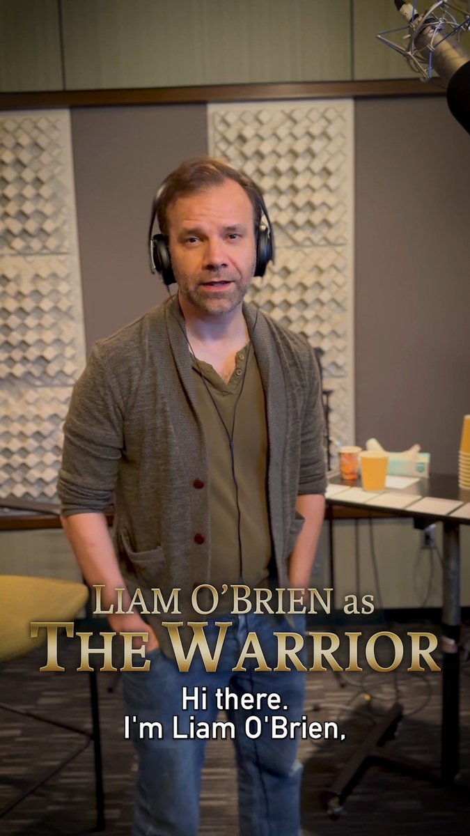 We're absolutely thrilled to have Liam O'Brien (known for Critical Role, playing Vax'ildan in The Legend of Vox Machina, Gaara in Naruto, and SO much more) voice The Warrior in Order of the Sinking Star! 💪 Play Order of the Sinking Star on October 8! 🎮