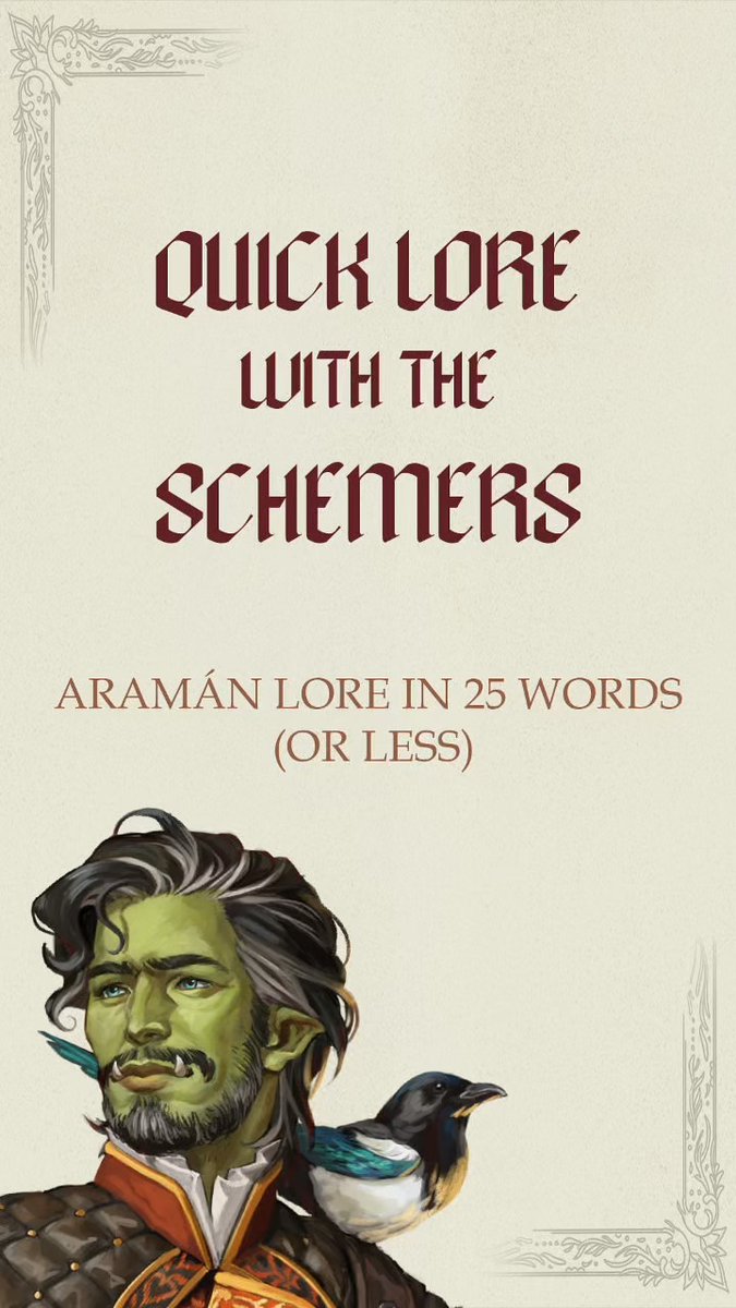 25 WORDS OR LESS 🗣️ 💬 What's going on in Aramán? Watch the Schemers keep it concise with quick lore check-ins in the space of a sending spell before their adventures continue TONIGHT (10/1) on YouTube, and Twitch! LEARN MORE ABOUT CAMPAIGN 4 ⬇️