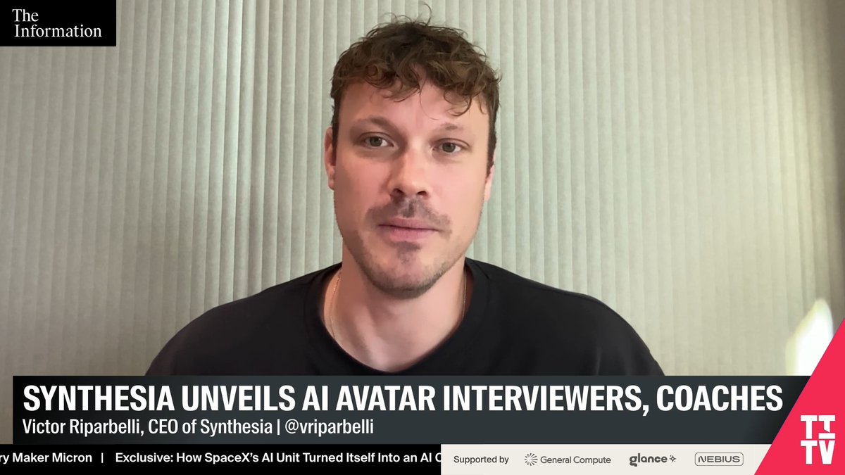 .Synthesia 🎥 CEO Victor Riparbelli doesn’t think AI should replace humans in enterprise sales: “If you're doing big enterprise sales, people want to speak to someone.”