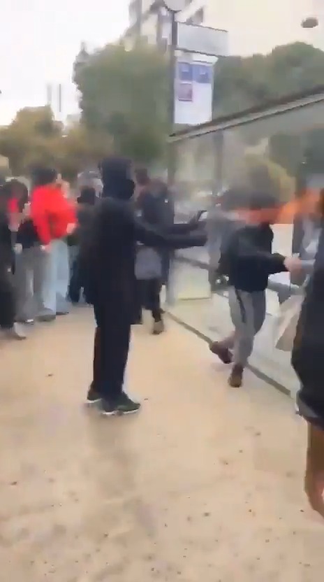 A 'protester' attempted to light a French woman's face on fire in Paris 🔥 Seems the ongoing "student protests" in France might not actually be "student" "protests" after all (shocker, I know...). Avoid "student protests" accordingly... #CityLife #paris #enrichment #france #crime #diversity #protest #arson #3rdWorld #urban #caliphate