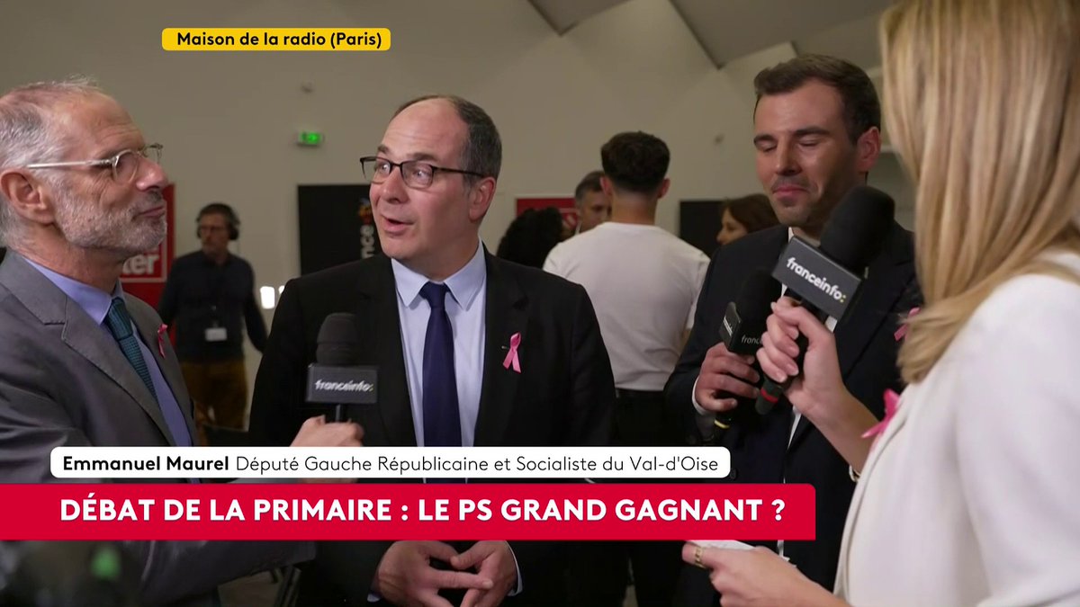 🔴 Débat de la primaire : la gauche doit-elle cesser d'être obsédée par Mélenchon ? ➡️ La précision du candidat Emmanuel Maurel : "Je subodore qu'il n'envisage pas de se présenter une cinquième fois [et] LFI sans Mélenchon, c'est plus compliqué quand même." #canal16