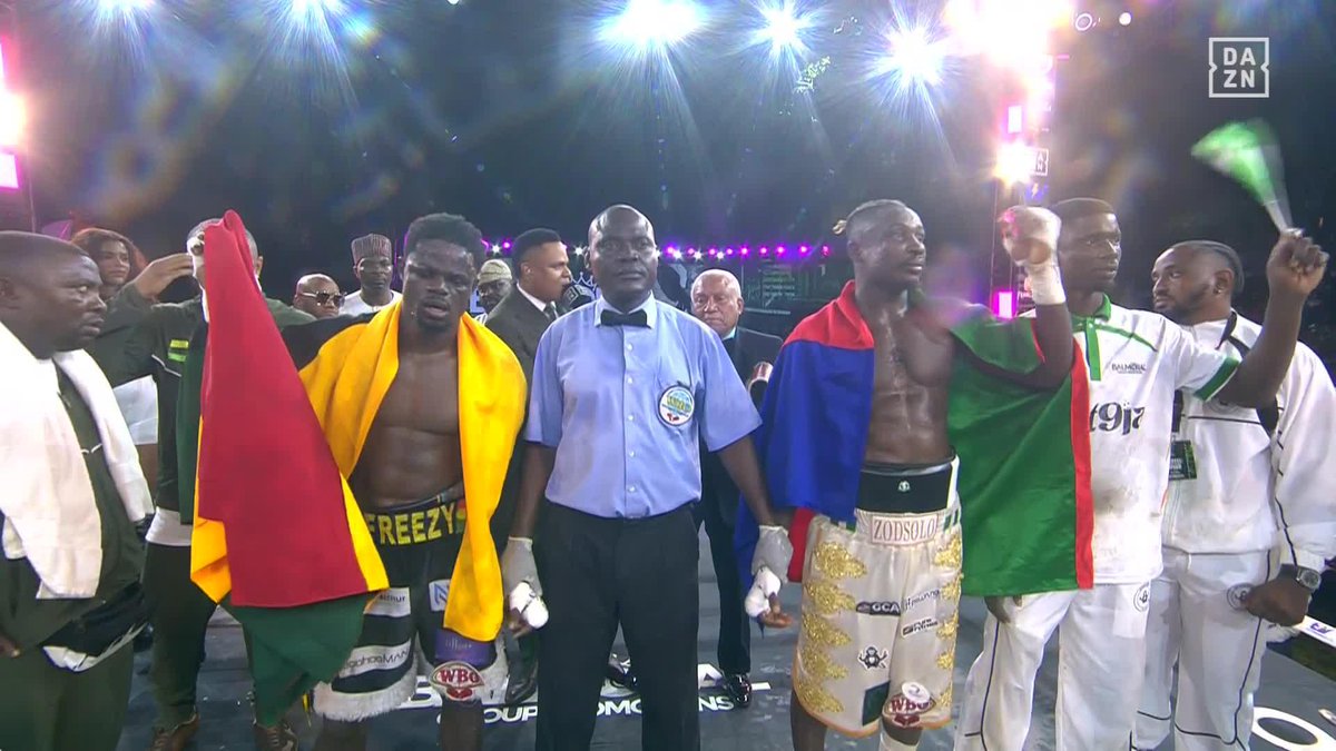AND NEW! Freezy Macbones wins by MAJORITY decision 🔥 #CarterSpeed Live NOW on DAZN ▪️