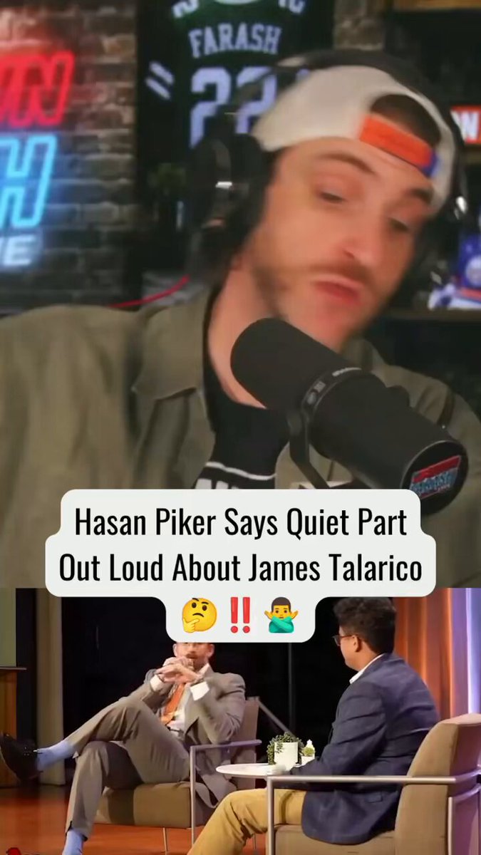 James Talafreako’s “October surprise” is here… delivered by none other than radical leftist Hasan Piker 😳 Shawn Farash: “Hasan Piker is talking about he’s the one holding the puppet strings!”