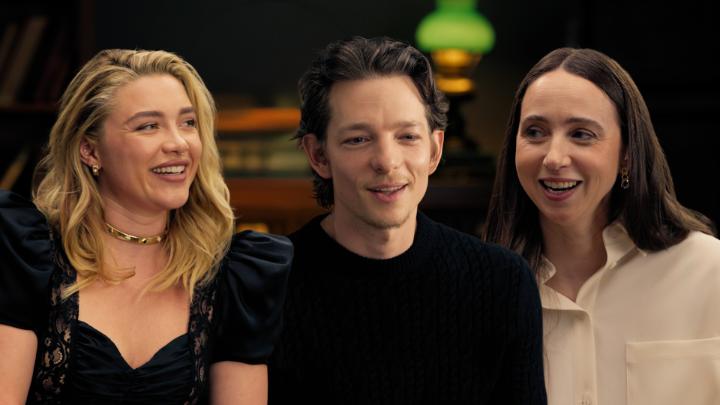 "And Mike looks hot." Florence Pugh, Mike Faist, and creator Zoe Kazan break down a scene from EAST OF EDEN.