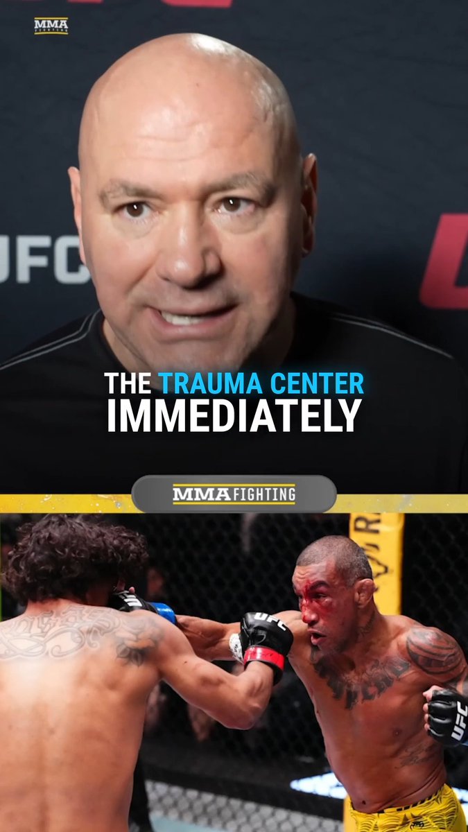Dana White reveals Raoni Barcelos' diagnosis was serious enough to send him to a trauma center: “The only f*****g thing I care about is that all of the proper medical testing gets done. … I don't want to make that call [about his future] until he has more evaluations."