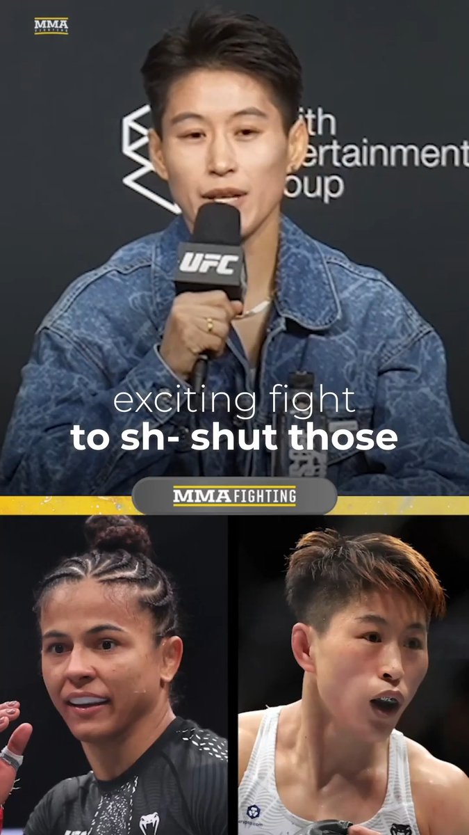 Natalia Silva and Wang Cong promise to "shut the critics up" in the main event of #UFC332: "We will put on an exciting fight to shut those guys up."