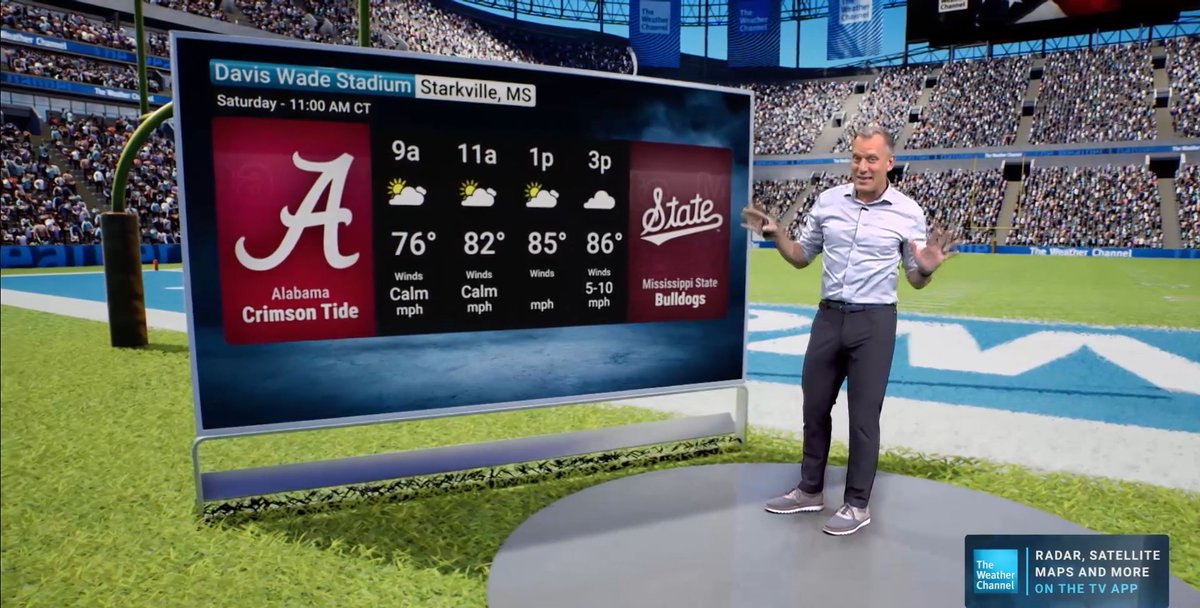 The weather is officially in play. ๐โ๏ธ๐ง๏ธ From heat and sunshine to heavy rain and storms, hereโs what to expect for game-day weekend across the country.