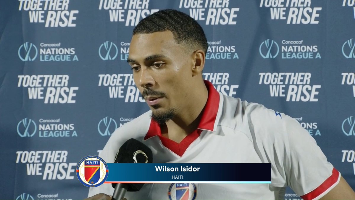 "We had our hearts set in winning this game, for all Haitians in the world" From Wilson Isidor to his people 🫡🇭🇹