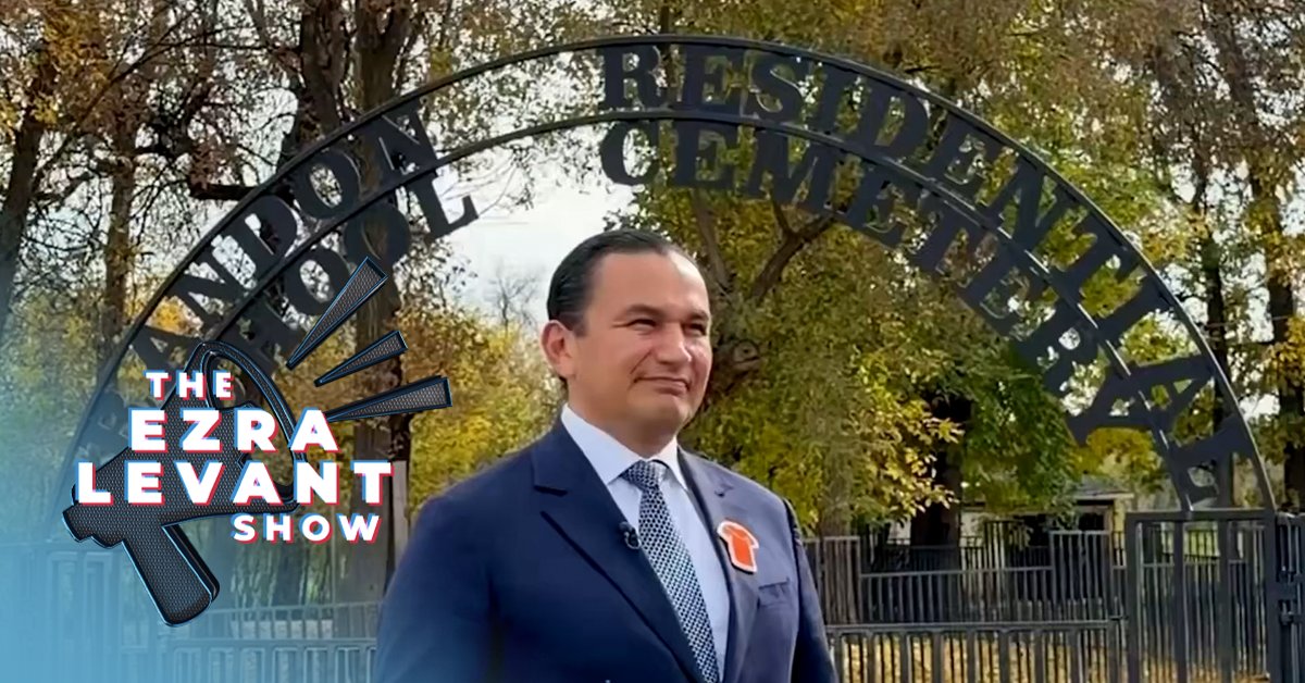 🍁 Wab Kinew's 'proof' was a boy killed by lightning Wab Kinew stood in the Brandon residential school cemetery holding newspaper clippings as proof against "bad people," and Ezra Levant 🍁🚛 read every one of them: a lung hemorrhage, bronchitis, tuberculosis twice, and a farmhand struck by lightning. On Orange Shirt Day, Manitoba Premier Wab Kinew posted a video from the cemetery of the old Brandon Indian Residential School. "Some bad people today say, 'Show me the graves,'" he said. "Right here." His government had just announced it bought the land, a private campground, using $1.5 million in provincial money plus $400,000 from the City of Brandon, according to the CBC. Ezra Levant didn't mock the grief. More than 25 children died at the school between 1898 and 1906, according to the Manitoba Historical Society. But on Wednesday's Ezra Levant Show, he read the clippings Kinew held up as proof. A 16-year-old with a lung hemorrhage, for whom the school called a doctor who "at once ordered his horse from the stable." A boy with bronchitis whom the principal sent home to his parents. Janet Tate, 14, whose funeral was officiated by a minister and published in the paper. Joseph Tebow, who died of tuberculosis in a Winnipeg hospital. And Ewert Fiddler, 17, killed by lightning while working a summer job on a farm. "Not one act of malice, not one suspicious death," Ezra said. In 1901, tuberculosis killed 9,709 Canadians, and one baby in seven died before its first birthday. A 1935 United Church report found four in five children arrived at Brandon already showing signs of TB. "Nobody, and I mean nobody, has ever said that children didn't die at residential schools," Ezra said. The dispute is Kamloops, where the band announced "the confirmation of the remains of 215 children." Flags flew at half-mast for more than five months. Nearly two dozen churches burned in the aftermath. The claim became "200 targets of interest," then "anomalies." The band has received millions from Ottawa and has never excavated. Kinew's own release says the Brandon graves were marked in 1970, long before ground-penetrating radar. "That is not a rebuttal," Ezra said. "That is a trick." Ezra also condemned the masked Second Sons stunt in Kamloops as "rude," "gross" and "cruel," saying it was led by Jeremy MacKenzie, whom he described as an RCMP informant, and designed to discredit good-faith critics. He noted that Mark Carney rushed to condemn it, yet said nothing about antisemitic signs at Bathurst and Sheppard in Toronto, the same corner where Ezra himself was arrested in 2024 while filming a pro-Hamas rally. Meanwhile, Bill C-254 would allow up to two years in prison for "condoning, denying, downplaying or justifying" the residential school system. Ottawa has launched a $5 million program against "denialism." And at the University of Calgary, a masked individual doused 82-year-old Dr. Tom Flanagan while he debated students alongside Rebel News reporter Drea Humphrey. "When every grown-up in authority says the question itself is a hate crime, a kid with a water bottle thinks he's the good guy," Ezra said. "Next time it won't be water." Real abuse happened, and Canada has paid billions in compensation. But the Truth and Reconciliation Commission itself recorded that many students had positive memories, and playwright Tomson Highway called his school years "nine of the happiest years of my life." Ezra's closing question to viewers: "You tell me what it's called while you're still allowed to."