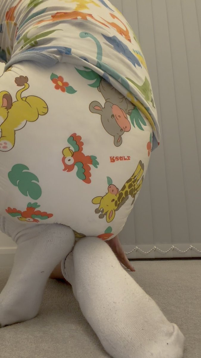I pooped my diaper before bed. And I pooped again this morning.