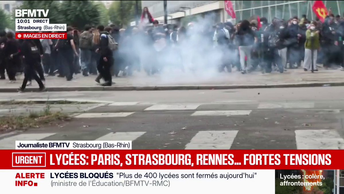 🔥🇫🇷 FLASH INFO — Les blocus dans les lycées prennent de l’ampleur partout dans le pays ! L’hiver arrive.