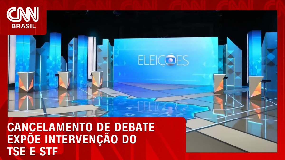 Cancelamento de debate expõe intervenção do TSE e STF; Assista #CNNNovoDia