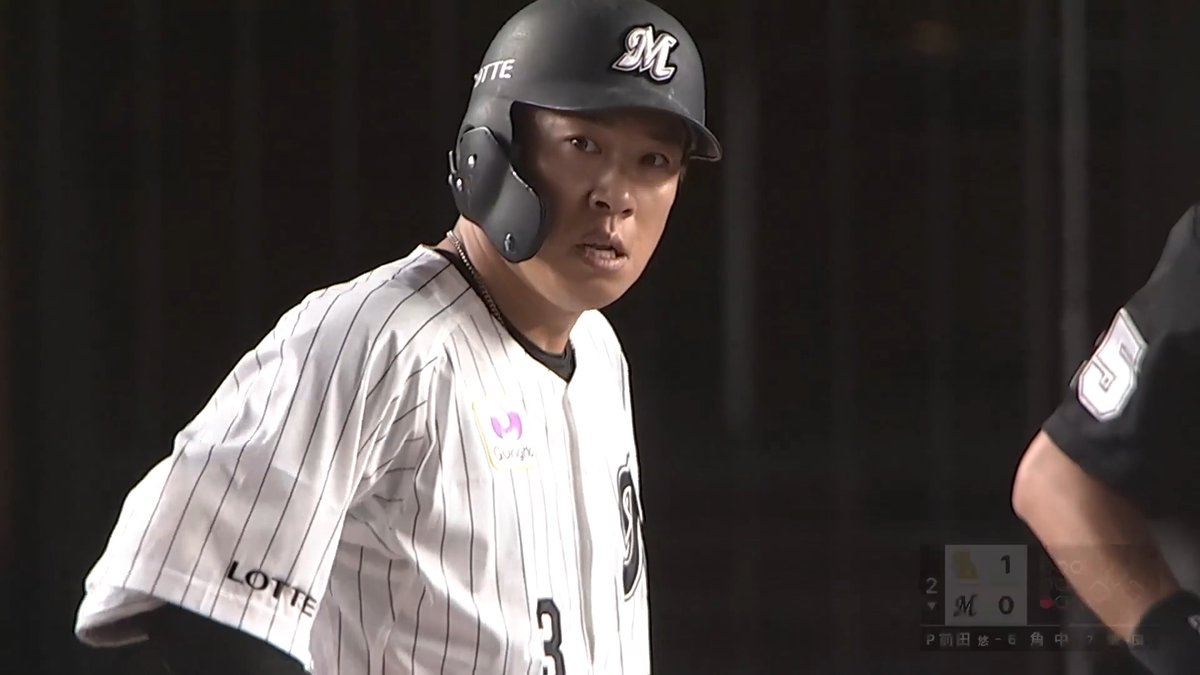マリーンズ一筋20年の現役生活!! 慣れ親しんだ本拠地に今日別れを告げる!😭 6番レフトでスタメン出場!✨ 千葉ロッテ 角中勝也 選手が第1打席へと向かう!🥹
