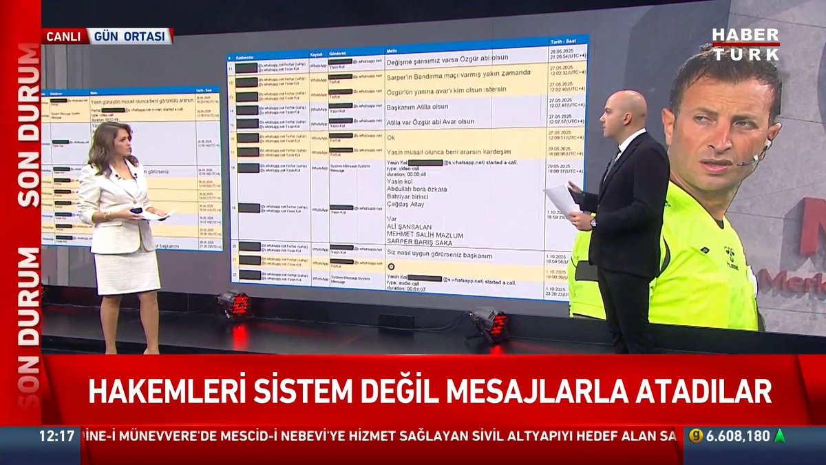 📌Hakemleri sistem değil, mesajlarla atadılar. Gündoğdu-Kol'un "Hakem" diyaloğu dosyada HT Spor Haber Müdürü Ata Selçuk #GünOrtası'nda anlattı.