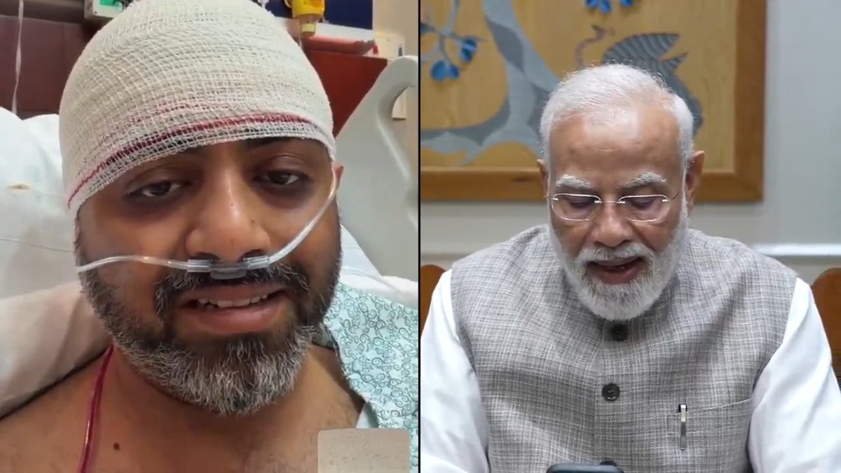 "आज पूरा देश गर्व से कह सकता है कि हम हिन्दुस्तानी जान लेने वाले लोग नहीं हैं, जान बचाने वाले लोग है।" "Today, the entire nation can proudly say that we Indians are not the ones who take lives, but the ones who save them." Hon’ble Prime Minister Shri Narendra Modi had a heartwarming conversation with Captain Smit Machchhar and commended his courage and presence of mind in saving hundreds of lives and averting a grave tragedy. Hon'ble PM wished him good health and a speedy recovery.
