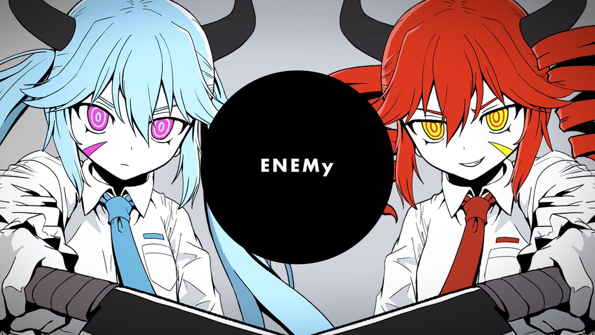 New Song「えねみぃ feat. 初音ミク・重音テト」 新曲MVを公開しました! よろしくお願いします。 こわい こわい こわい こわい。