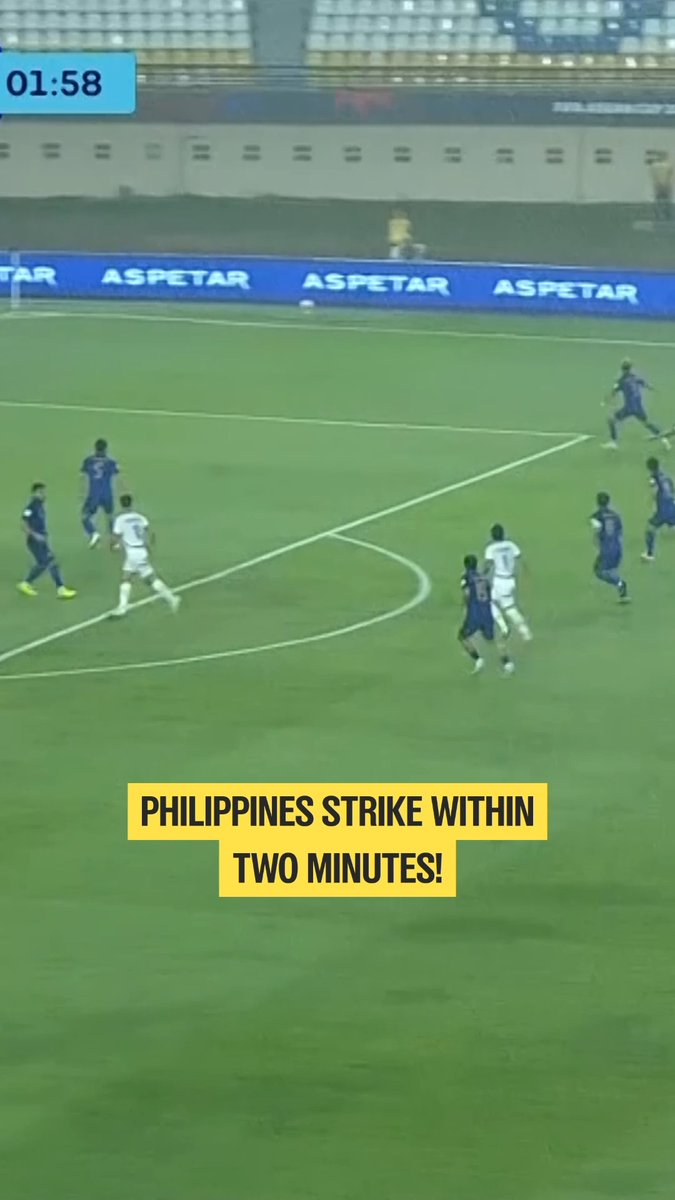 GOALL Bjorn Kristensen Filipina unggul sementara atas thailand🫣 #fifaAseanCup