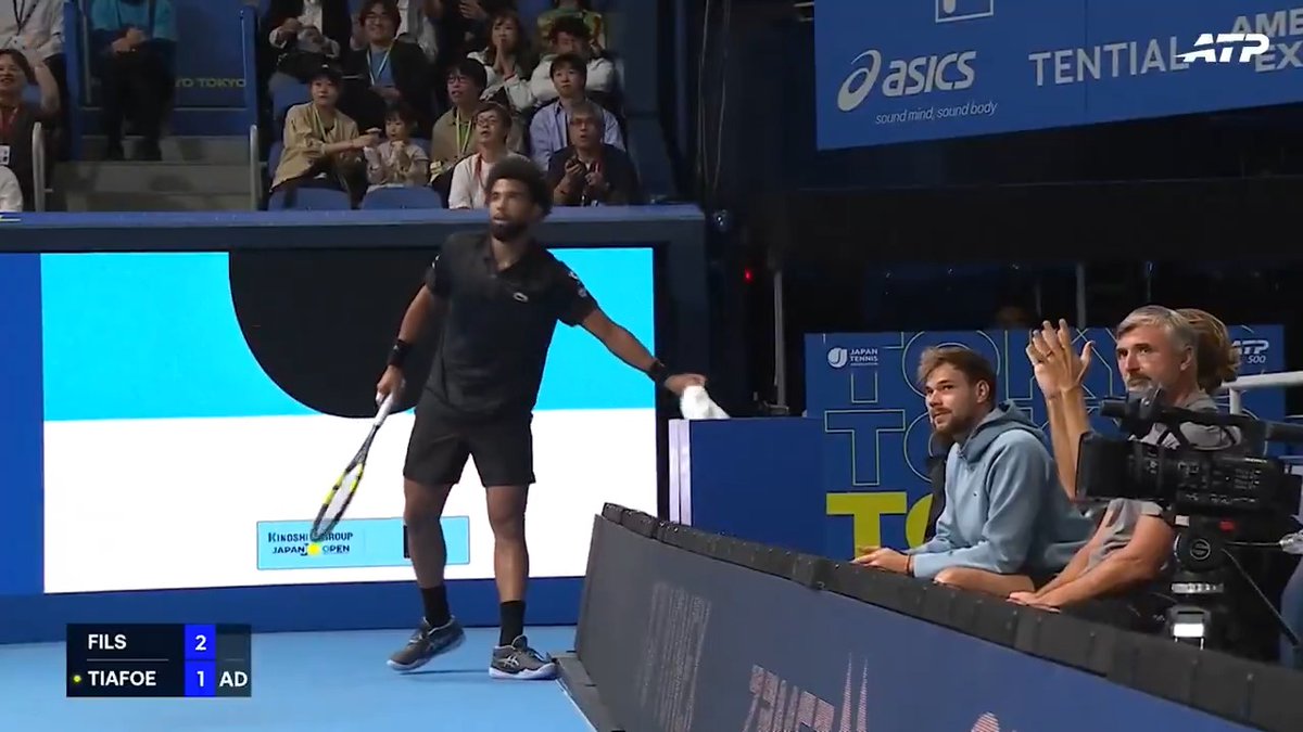 We see it but we don't believe it 🤯 Arthur Fils 🤝 Frances Tiafoe 木下グループジャパンオープンテニス | #KinoshitaJOTennis
