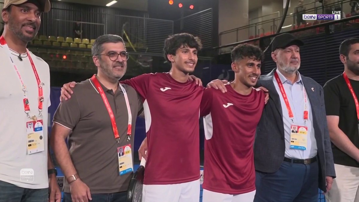 🎾🇶🇦 الثنائي القطري يتأهل إلى نهائي منافسات بادل الرجال بعد فوزه على الثنائي الإيراني بمجموعتين دون رد ضمن دورة الألعاب الآسيوية آيتشي - ناغويا 2026 #دورة_الألعاب_الآسيوية