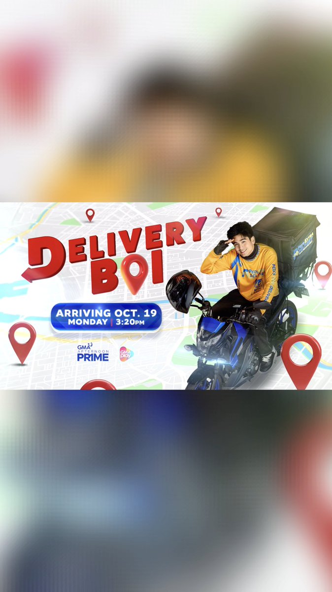 Hangga't may dahilan, GO LANG NANG GO! 🛵💨 Paparating na ang GMA series na maghahatid sa inyo ng inspirasyon, kilig, at good vibes tuwing hapon! 🧡 #DeliveryBoi, arriving October 19 on GMA Afternoon Prime!