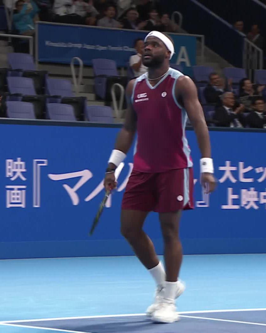 ARE YOU JOKING 🤯 35 Shots from the top draw as Tiafoe saves break point in wildest of ways 🔥 #japanopentennis