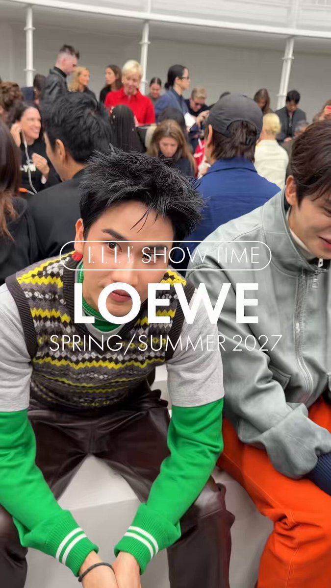 #ELLEShowTime ฟรอนต์โรวเท่คูณสอง! เปิดโมเมนต์ของเต ตะวัน และ Song Kang ที่เข้าร่วมชม LOEWE คอลเล็กชั่น Spring/Summer 2027 ผลงานการรังสรรค์ของ Jack McCollough และ Lazaro Hernandez #ELLEThailand #LOEWE #LOEWExTayTawan #SongKangxLoeweSS27