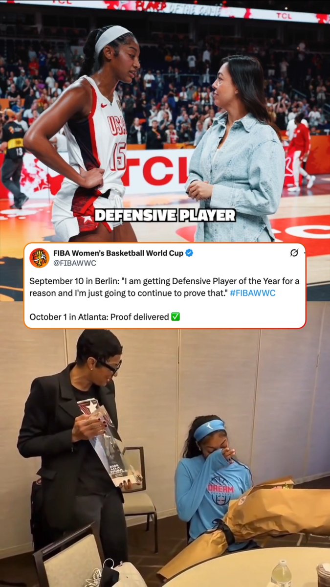 Angel Reese did the work and spoke it into existence ✨ #FIBAWWC
